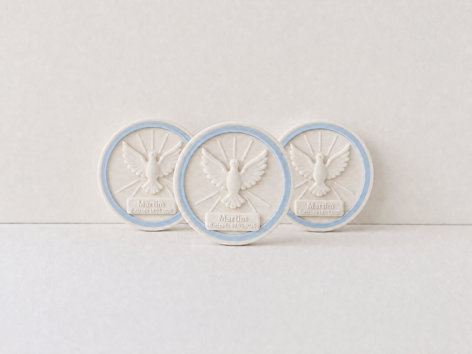 Ímanes personalizados de batizado