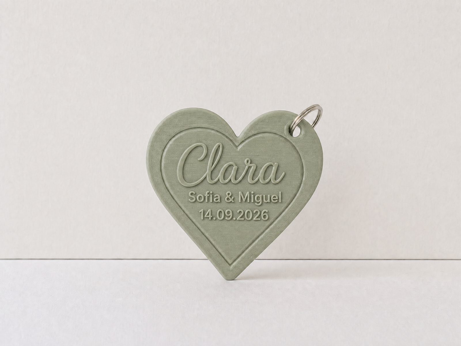 Marcador de mesa chaveiro personalizado